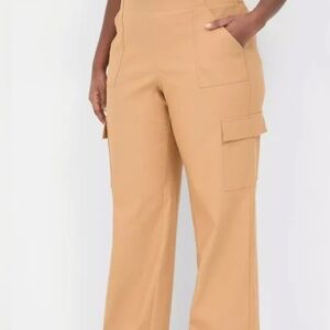 Lane Bryant Pants & Jumpsuits | Lane Bryant Tan Straight Leg Cargo Pants